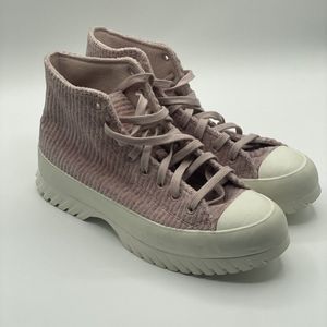 Converse  Taylor All Star Lugged 2, Velour, Unisex, Platform, Sz W13 - M11, Pink